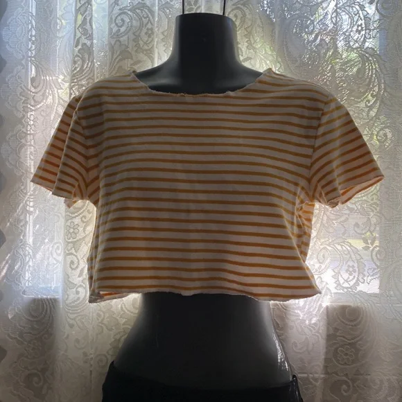 Zara stretch cotton crop top-Large - Picture 6 of 6